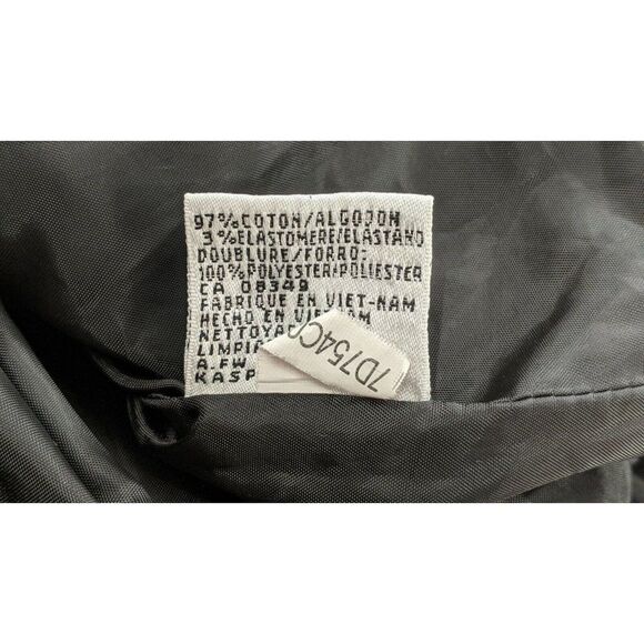 Le Suit Womens Size 6 Brown Leopard Print Collared Slit Cuff 3 Button Blazer - Picture 7 of 7